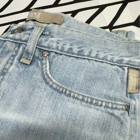 Versace Jeans Couture Light Wash Bootcut Denim size 28- excellent condition! - Picture 8 of 9